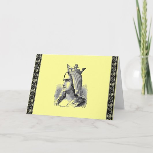 Mideval Queen Wenskaart Kaart (Voorkant)