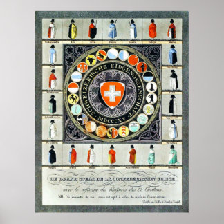 Mideval Zwitsers Poster