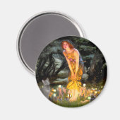 MidEve - Russische blauwe kat Magneet (Voorkant / Achterkant)