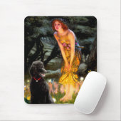 MidEve-Standaard Zwarte Poodle (T) Muismat (Met muis)
