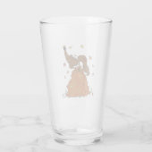 Midg in een stapel van lederen tumbler glas (Achterkant)