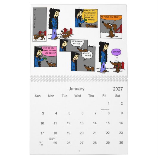 Midge 2013 'Sunday Comics'-kalender Kalender (Jan 2027)