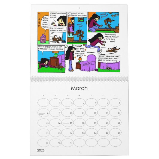 Midge 2016 'Sunday Comics'-kalender Kalender (Mar 2026)