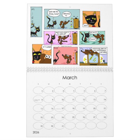Midge 2017 'Sunday Comics'-kalender Kalender (Mar 2026)