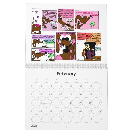 Midge 2024 'Sunday Comics' Kalender (Feb 2026)