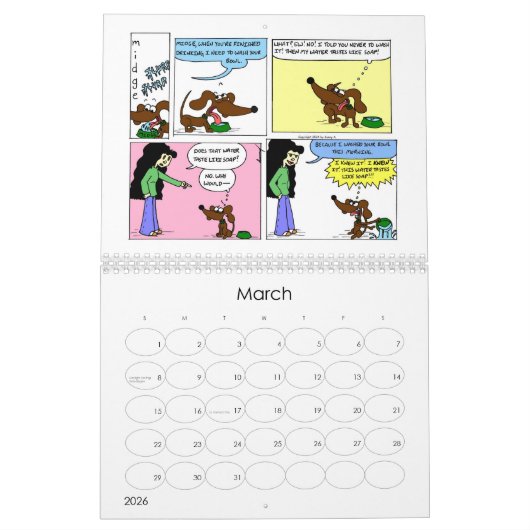 Midge 2025 'Sunday Comics' Kalender (Mar 2026)