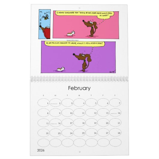Midge 2025 'Sunday Comics' Kalender (Feb 2026)