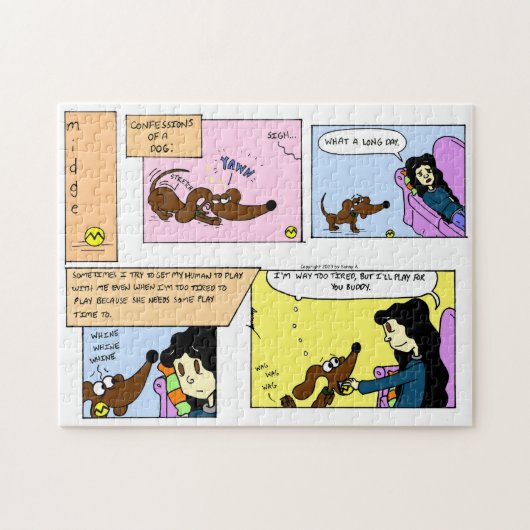 Midge Bekentenissen van een Hond Puzzel Legpuzzel (Horizontaal)