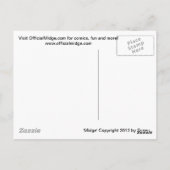 Midge "BOL Bark Out Loud"-Briefkaart Briefkaart (Achterkant)