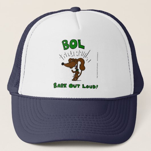 Midge "BOL Bark Out Loud"-Pet Trucker Pet (Voorkant)