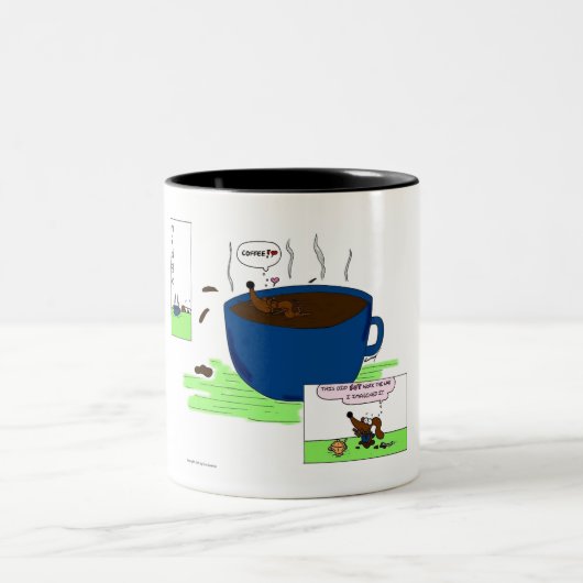 Midge "Coffee Comic" koffie-Mok Tweekleurige Koffiemok (Center)