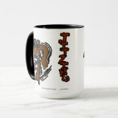 Midge Coffee "JITZING"-Mok Mok (Voorkant links)