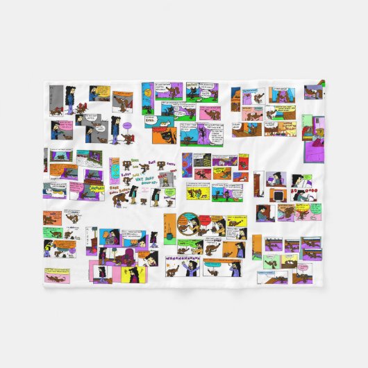 Midge Comics Fleece Blanket Deken (Voorkant (Horizontaal))
