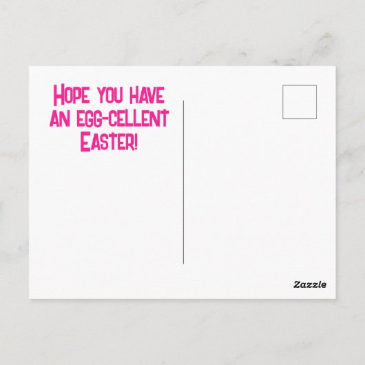 Midge "Egg-cellent Easter" Briefkaart - (Achterkant)