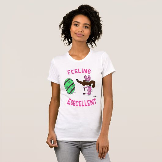 Midge "Feeling Eggcellent" Pasen Shirten T-shirt (Voorkant volledig)