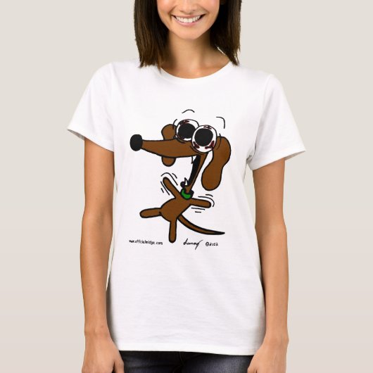 Midge Freakin' Out Womens Matrial T-Shirt (Voorkant)