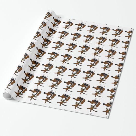 Midge Freakin' Out Wrapping Paper Cadeaupapier (Uitgerold)