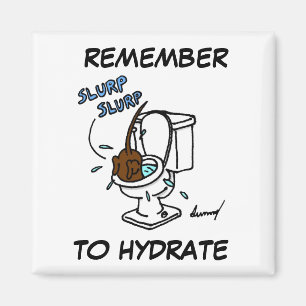 Midge "Herinner aan Hydrate" Magnet