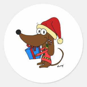 Midge in een Santa Hat Stickers