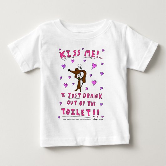 Midge 'KISS ME' Baby T-shirt (Voorkant)