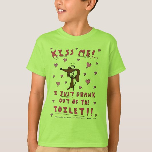 Midge 'KISS ME' Kinder Basic T-Shirt (Voorkant)