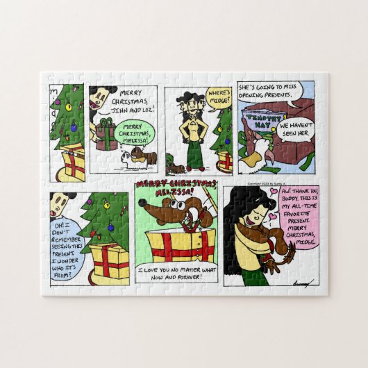 Midge "Midge's kerstcadeau" puzzel Legpuzzel (Horizontaal)
