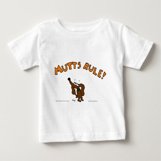 Midge MUTTS RULE Baby T-Shirt (Voorkant)