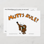Midge MUTTS RULE Briefkaart (Voorkant / Achterkant)