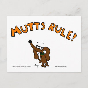 Midge MUTTS RULE Briefkaart