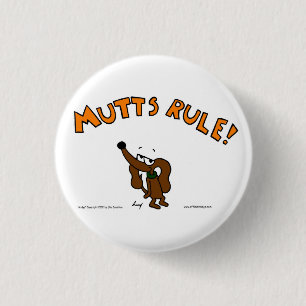 Midge MUTTS RULE Button