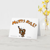 Midge MUTTS RULE Wenskaart Kaart (Gele Bloem)