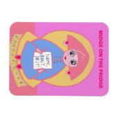 Midge op de Fridge Magneet (Horizontaal)