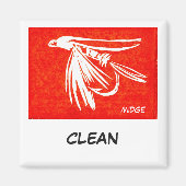 "Midge Red" Dish Washer Status Magnet (Voorkant)