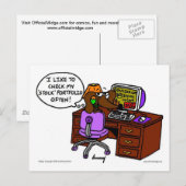 Midge Stock Portfolio Briefkaart (Voorkant / Achterkant)