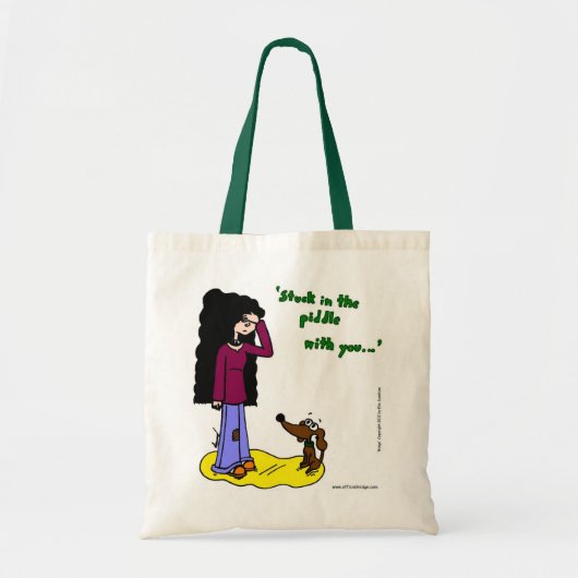 Midge "Stuck in the Piddle with You"-Canvas tas (Voorkant)
