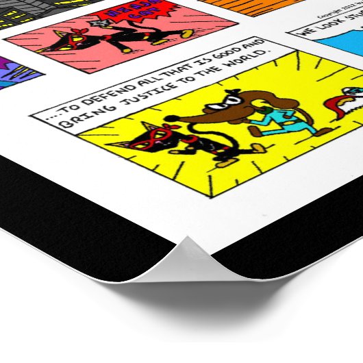 Midge "Superheld Trio" Comic Poster (Hoek)