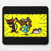Midge Superheld Trio Mousepad Muismat (Voorkant)