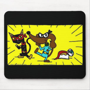 Midge Superheld Trio Mousepad Muismat