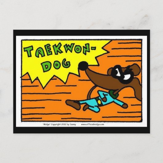 Midge TAEKWON-DOG Briefkaart (Voorkant)