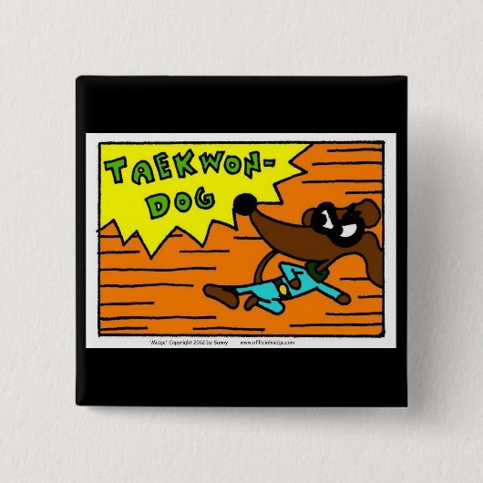 Midge TAEKWON-DOG Button (Voorkant)