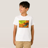 Midge "TAEKWON-DOG" Kinder Basic T-Shirt (Voorkant volledig)