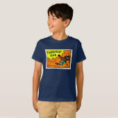Midge "TAEKWON-DOG" Kinder donkere T-shirt (Voorkant volledig)