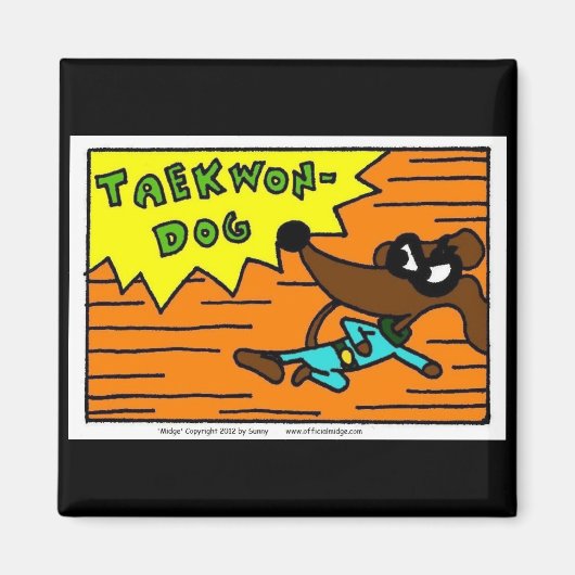 Midge TAEKWON-DOG Magnet (Voorkant)