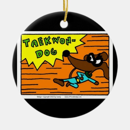 Midge TAEKWON-DOG Ornament (Voorkant)