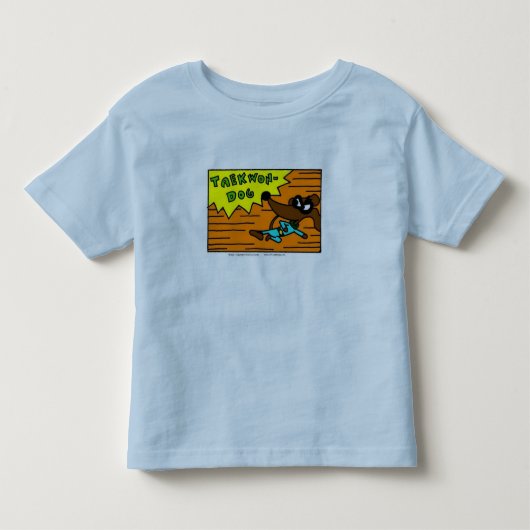 Midge "TAEKWON-DOG" Peuter Ringer T-shirt (Voorkant)