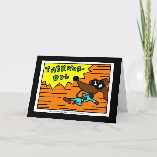 Midge TAEKWON-DOG Wenskaart Kaart (Voorkant)