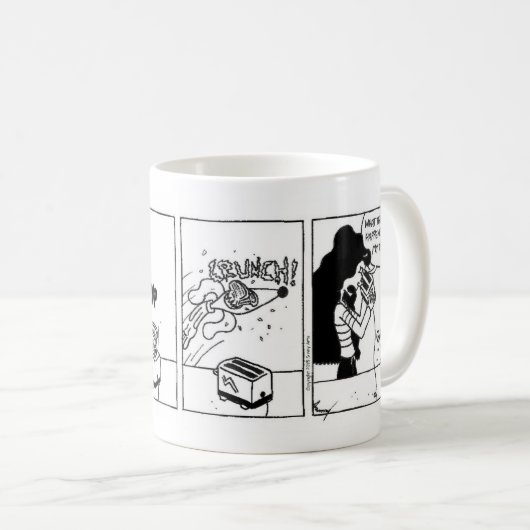 Midge "Toast shark" Comic Mok (Voorkant rechts)