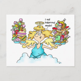 Midge's Diet Postcard #8 Balanced Meals Briefkaart