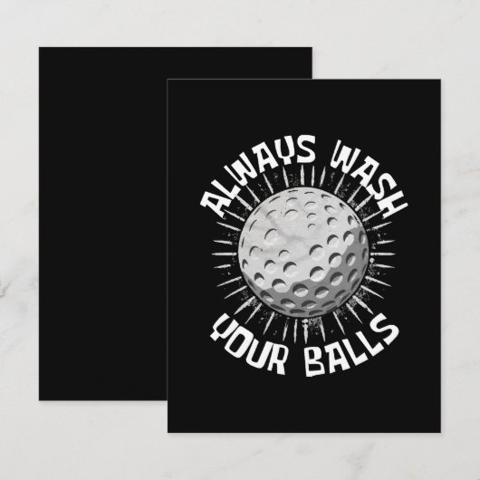 Midgetgolf RSVP Kaartje (Voorkant / Achterkant)