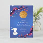 Midherfstfeest met maancake kaart (Staand voorkant)